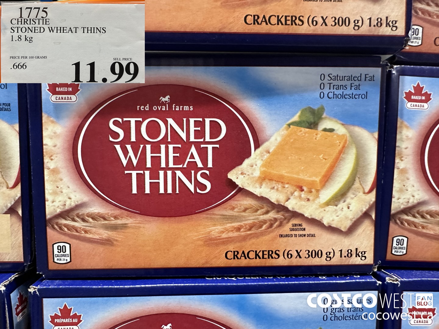 1775 CHRISTIE STONED WHEAT THINS 1.8 kg $11.99