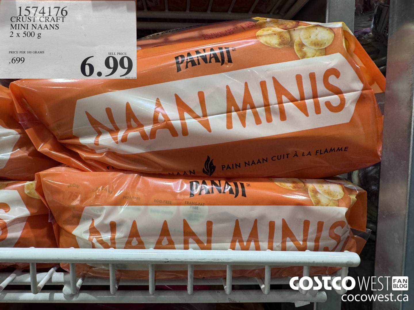 1574176 CRUST CRAFT MINI NAANS 2 x 500 g $6.99