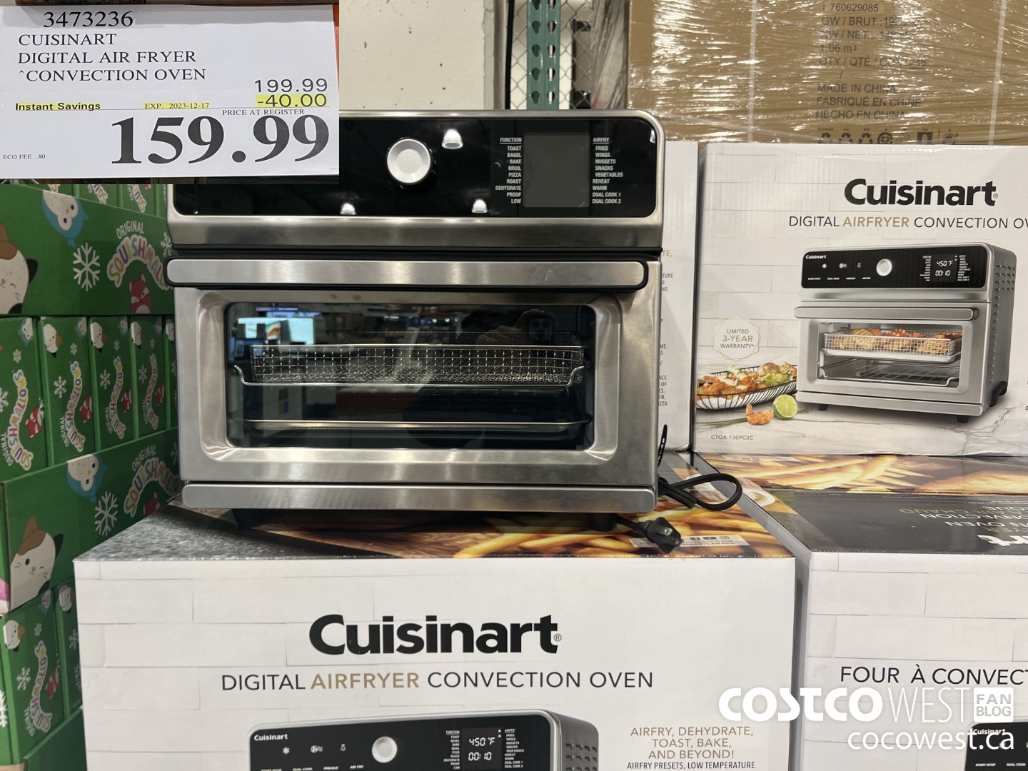 3473236 CUISINART DIGITAL CONVECTION AIRFRY OVEN ($40.00 INSTANT SAVINGS EXPIRES ON 2023-12-17) $159.99