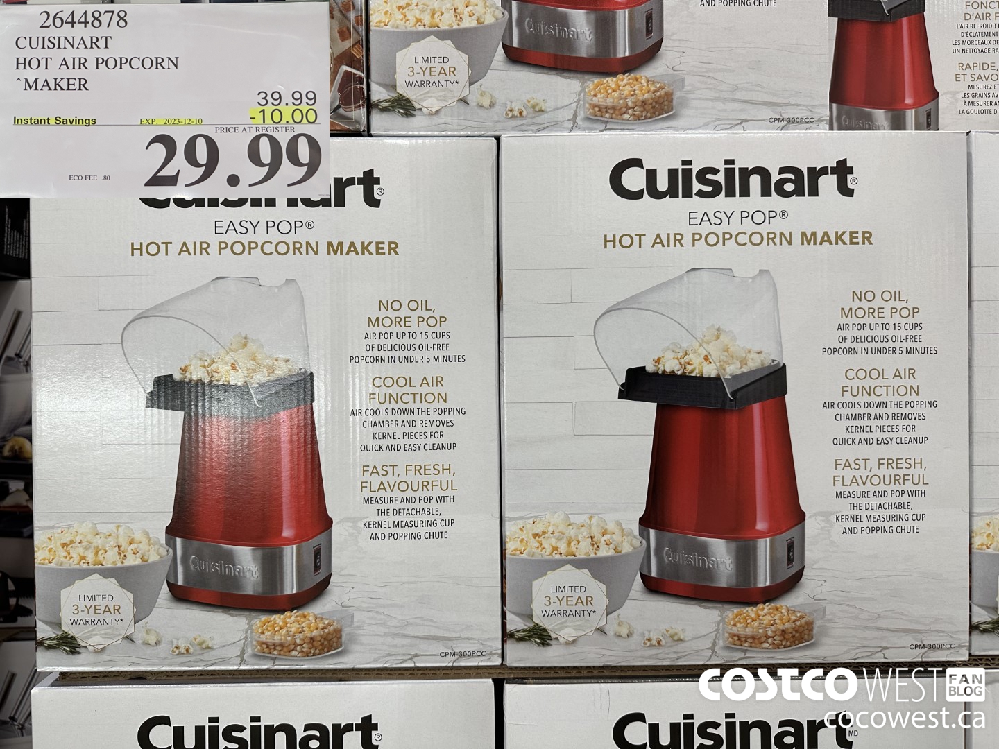 Cuisinart Air Popcorn Maker on clearance(.97) for $14.97 : r/Costco