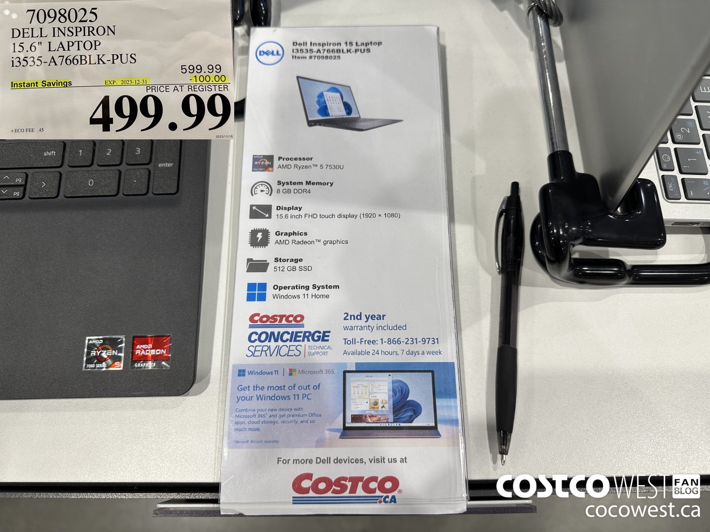 7098025 DELL INSPIRON 15.6