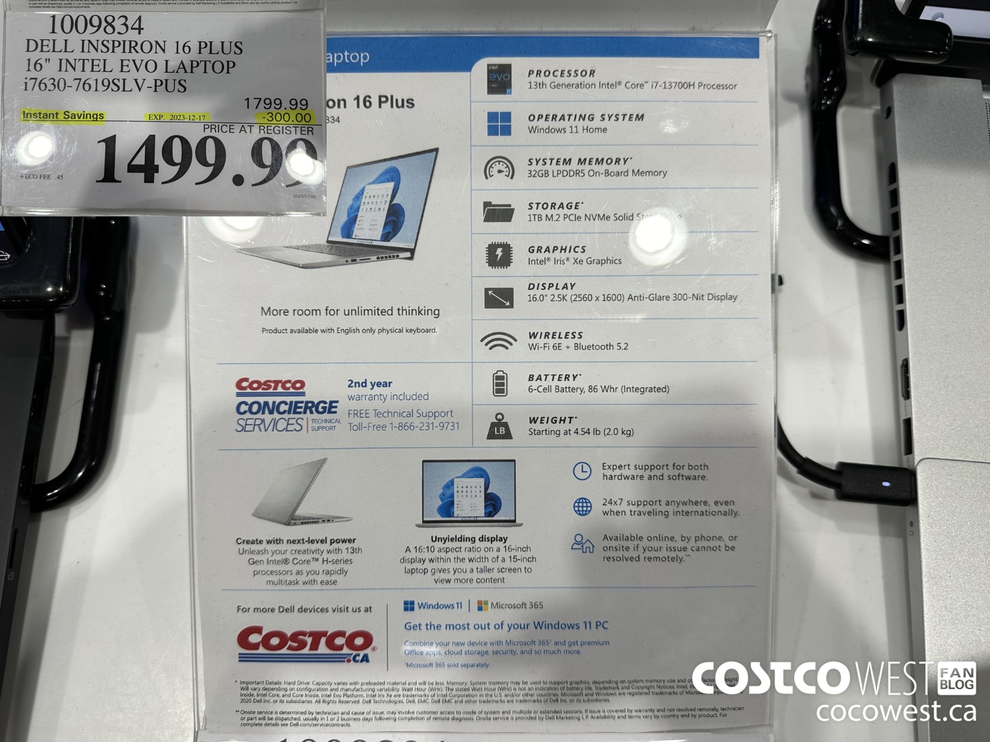 1009834 DELL INSPIRON 16 PLUS 16