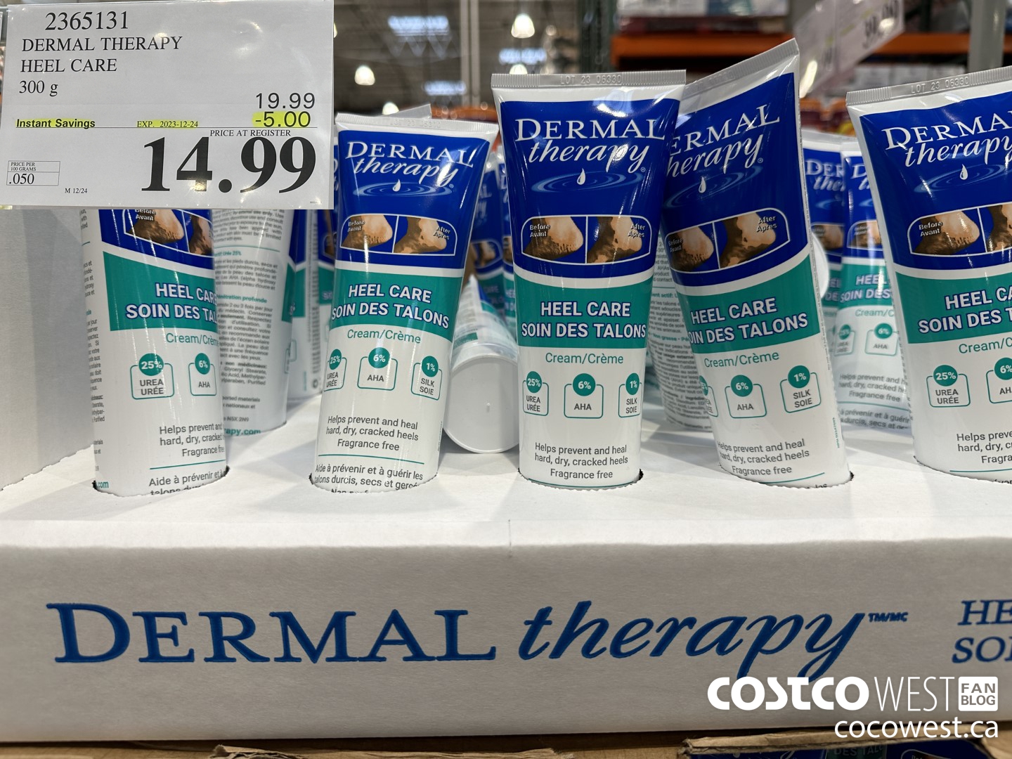 2365131 DERMAL THERAPY HEEL CARE 300G ($5.00 INSTANT SAVINGS EXPIRES ON 2023-12-24) $14.99