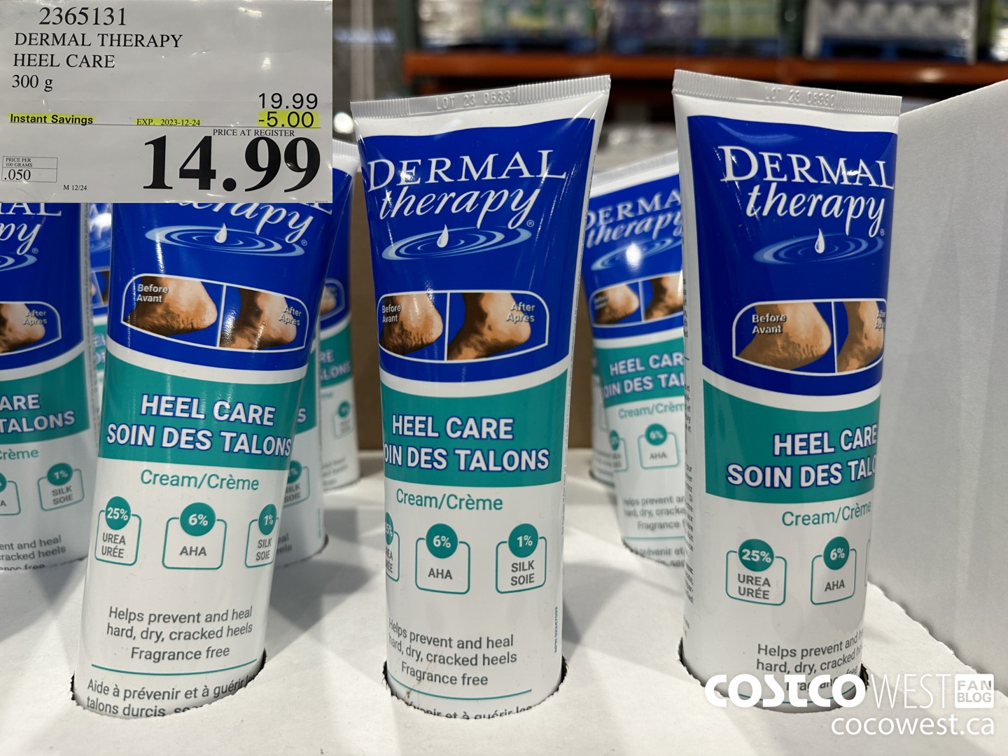 2365131 DERMAL THERAPY HEEL CARE 300G ($5.00 INSTANT SAVINGS EXPIRES ON 2023-12-24) $14.99