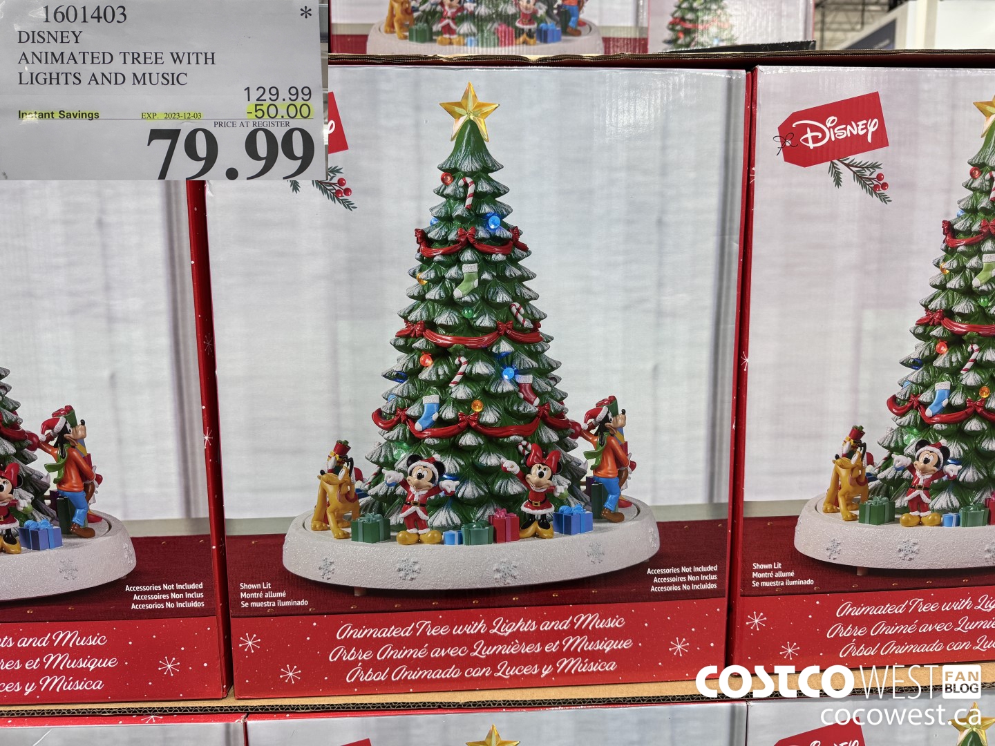 1601403 DISNEY ANIMATED TREE WITH LIGHTS AND MUSIC ($50.00 INSTANT SAVINGS EXPIRES ON 2023-12-03) $79.99