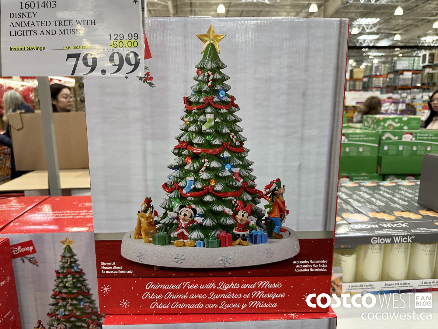 1601403 DISNEY ANIMATED TREE WITH LIGHTS AND MUSIC ($50.00 INSTANT SAVINGS EXPIRES ON 2023-12-17) $79.99
