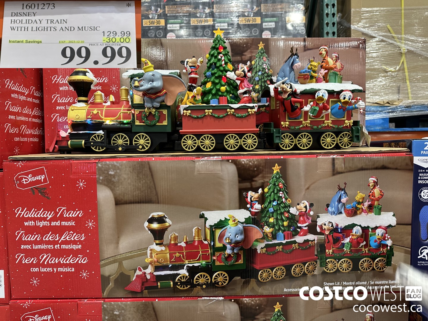 1601273 DISNEY HOLIDAY TRAIN WITH LIGHTS AND MUSIC ($30.00 INSTANT SAVINGS EXPIRES ON 2023-12-10) $99.99