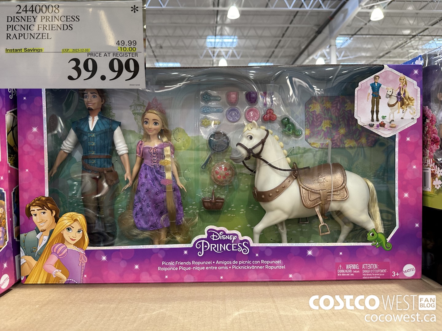 2440008 DISNEY PRINCESS PICNIC FRIENDS RAPUNZEL ($10.00 INSTANT SAVINGS EXPIRES ON 2023-12-10) $39.99