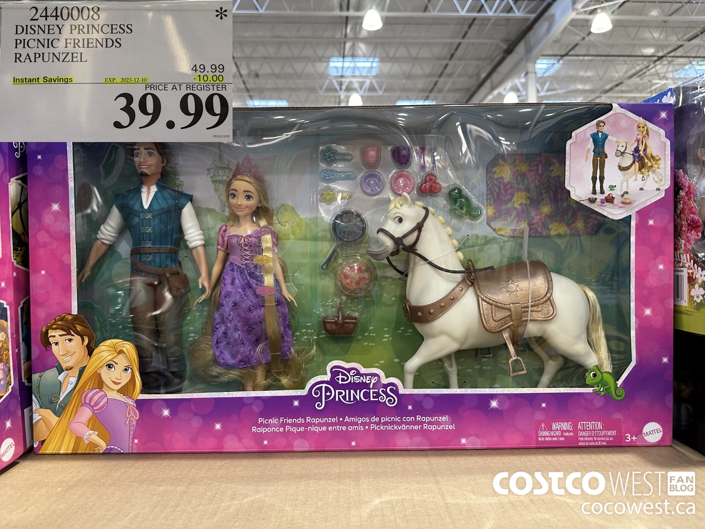 2440008 DISNEY PRINCESS PICNIC FRIENDS RAPUNZEL ($10.00 INSTANT SAVINGS EXPIRES ON 2023-12-10) $39.99