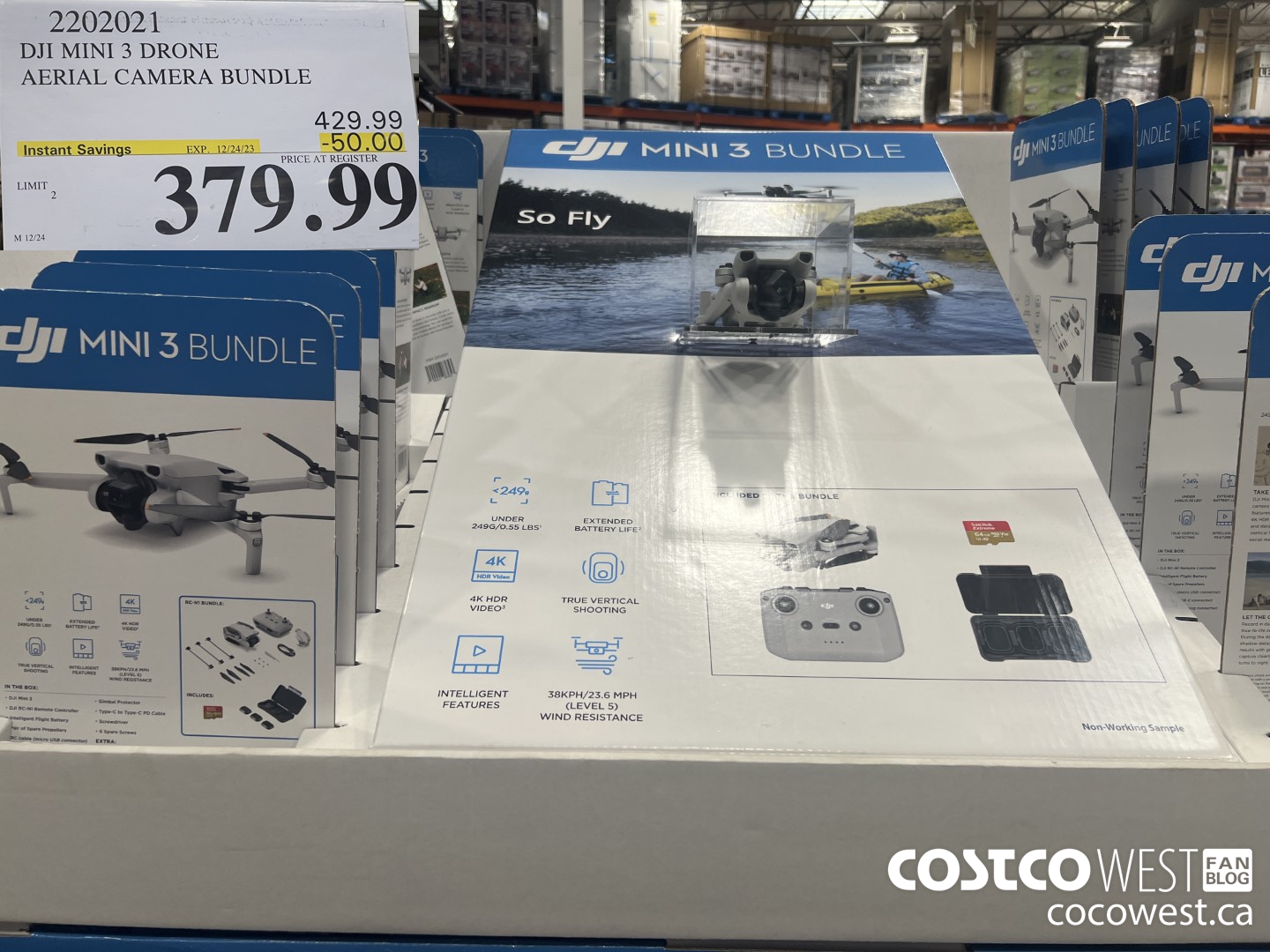 2202021 DJI MINI 3 DRONE AERIAL CAMERA BUNDLE ($50.00 INSTANT SAVINGS EXPIRES ON 2023-12-24) $379.99