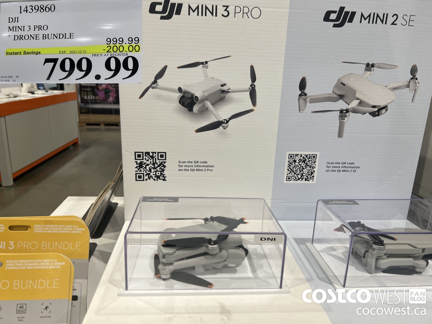 1439860 DJI MINI 3 PRO DRONE BUNDLE ($200.00 INSTANT SAVINGS EXPIRES ON 2023-12-31) $799.99
