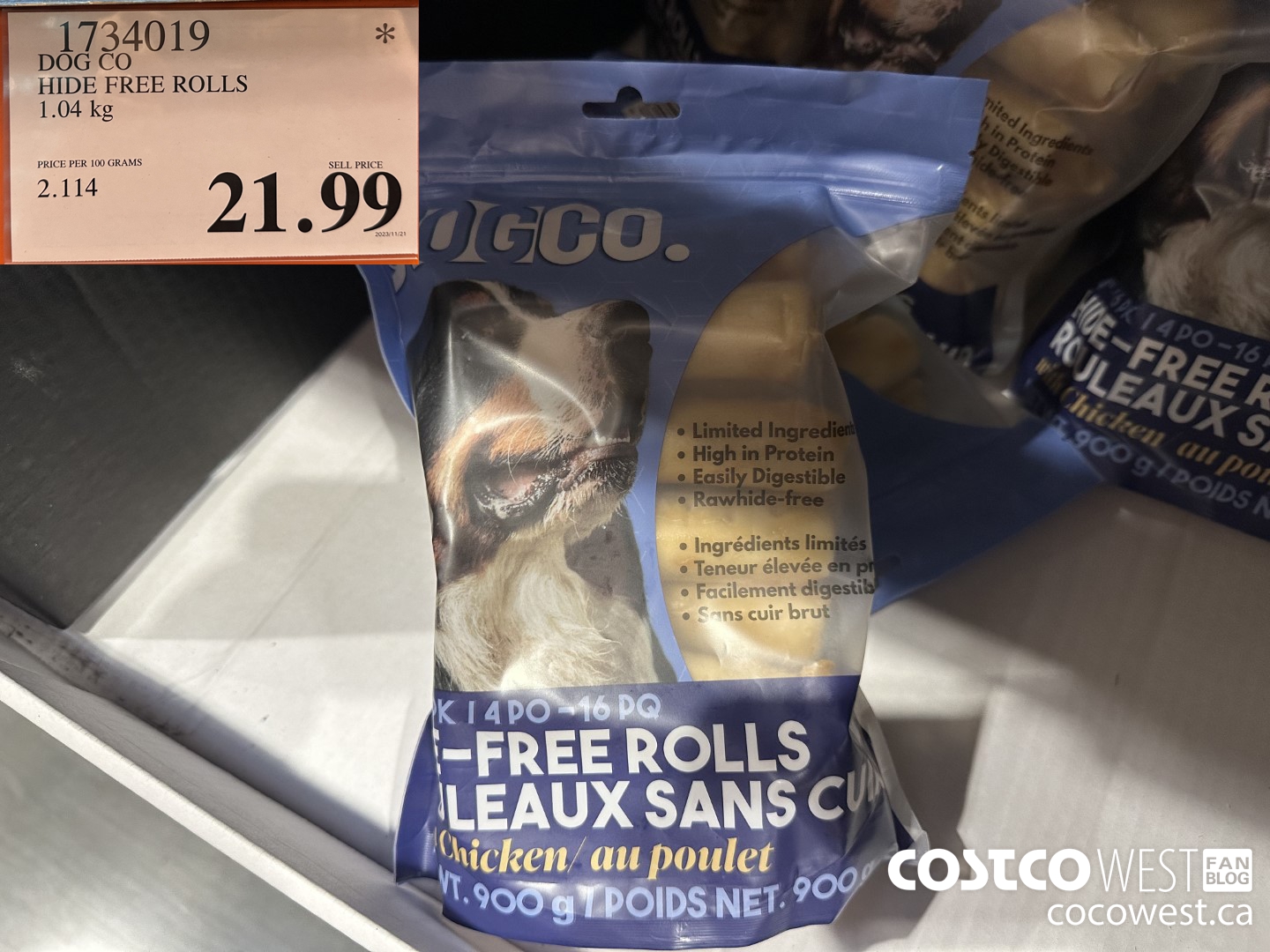 1734019 DOG CO HIDE FREE ROLLS 1.04 KG $21.99