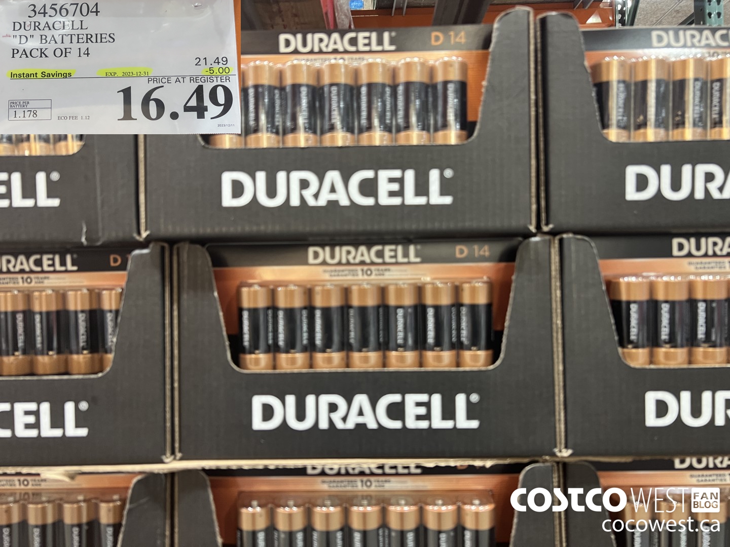 3456704 “DURACELL 