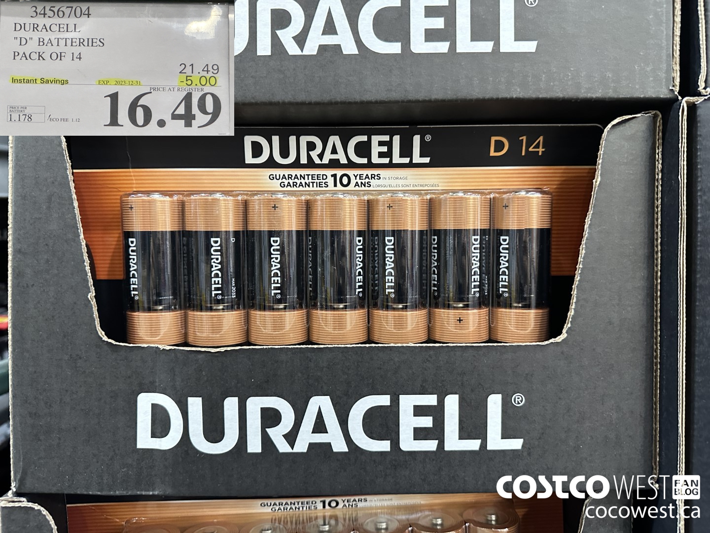 3456704 “DURACELL 