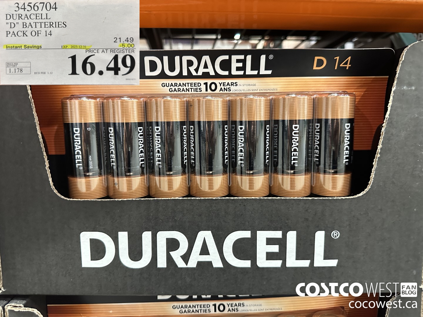 3456704 “DURACELL 