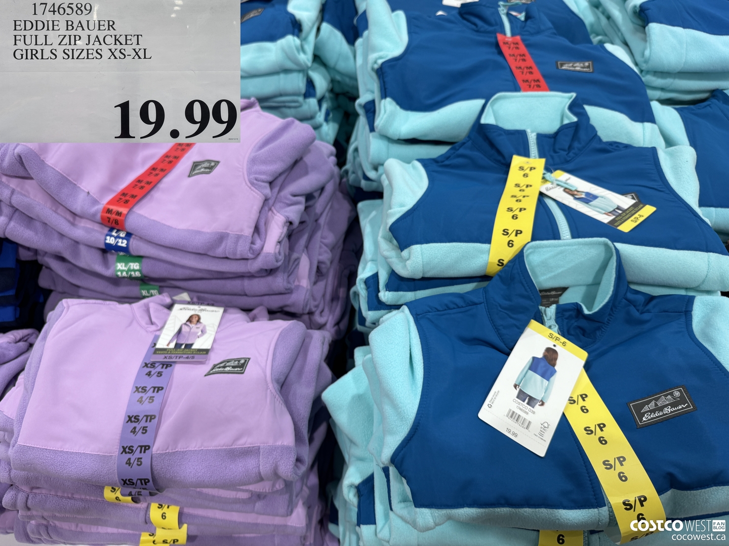 1746589 EDDIE BAUER FULL ZIP JACKET GIRLS SIZES XS-XL  $19.99