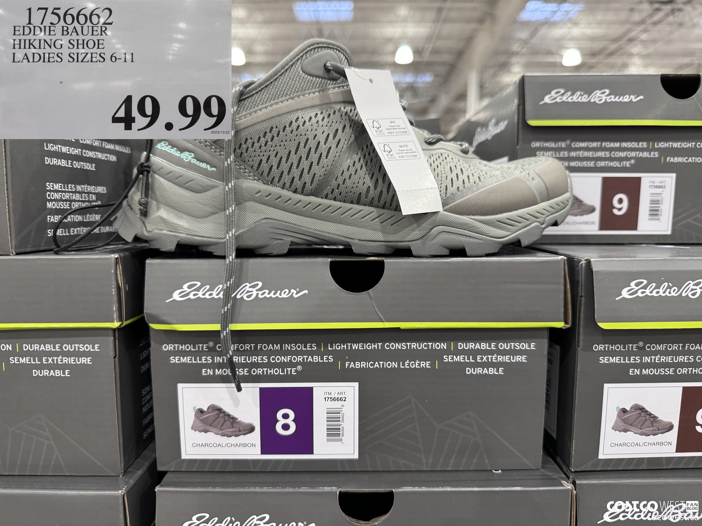 1756662 EDDIE BAUER HIKING SHOE LADIES SIZES 6-11 $49.99