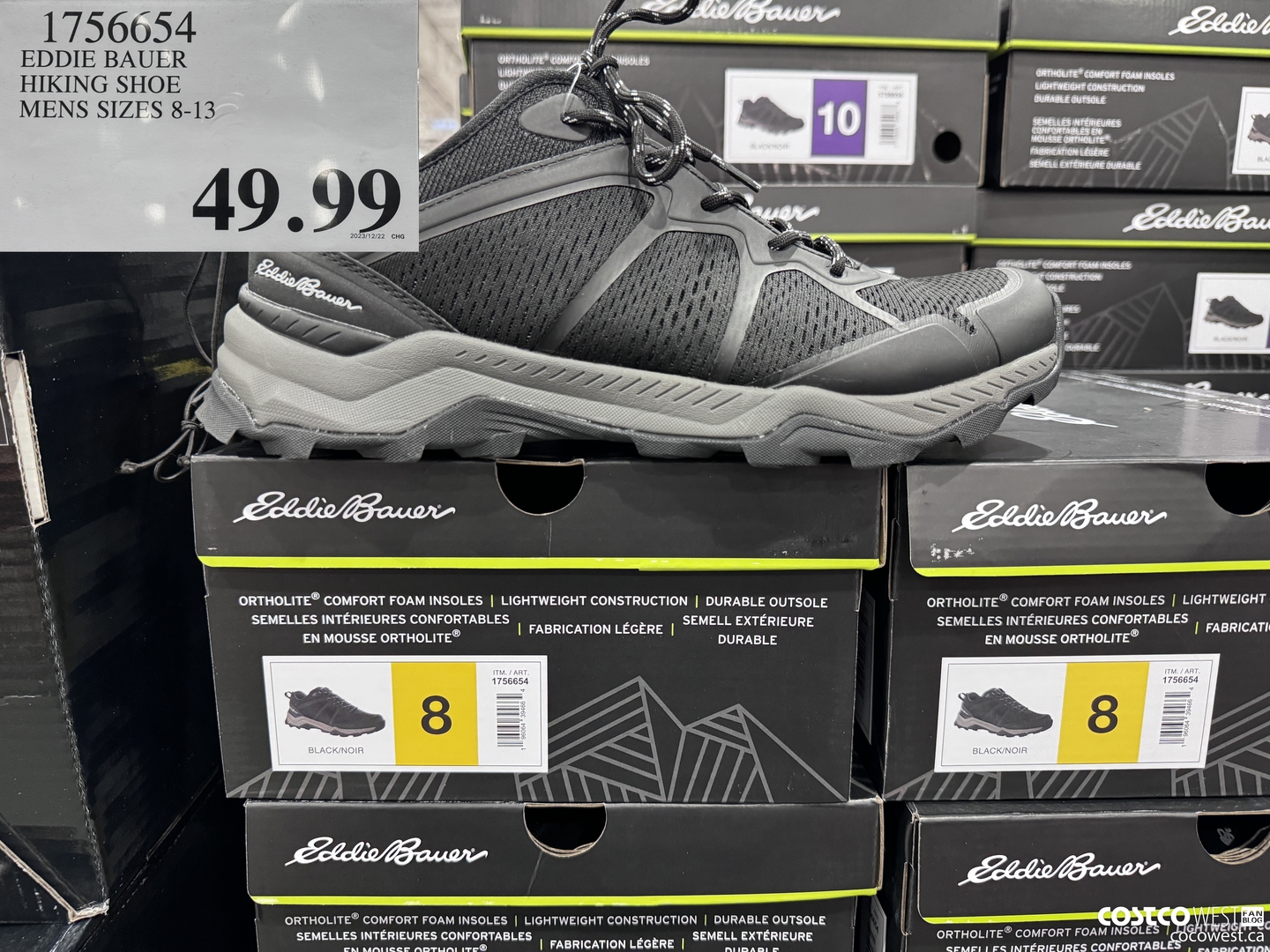 1756654 EDDIE BAUER HIKING SHOE MENS SIZFS 8-13  $49.99