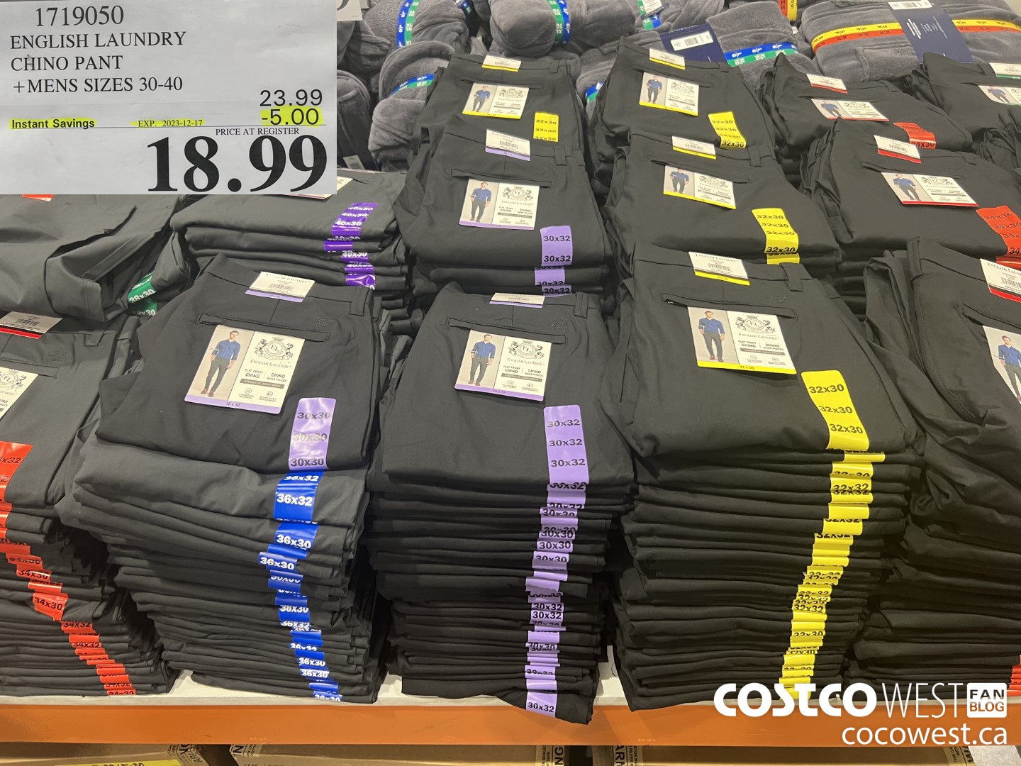 1719050 ENGLISH LAUNDRY CHINO PANT MENS SIZES 30-40 ($5.00 INSTANT SAVINGS EXPIRES ON 2023-12-17) $18.99