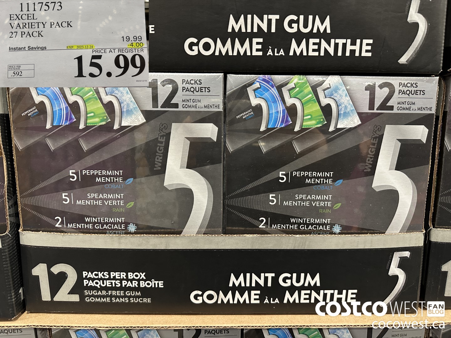 1117573 EXCEL VARIETY PACK 27 PACK ($4.00 INSTANT SAVINGS EXPIRES ON 2023-12-24) $15.99