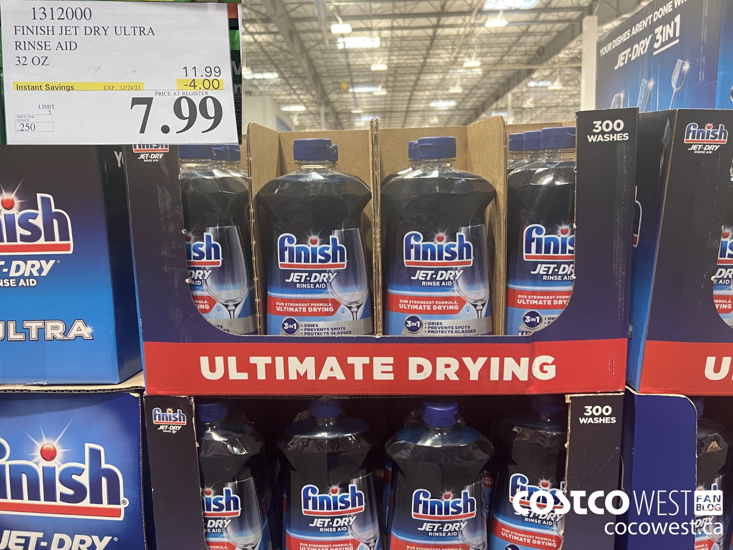 1312000 FINISH JET DRY ULTRA RINSE AID 32 OZ ($4.00 INSTANT SAVINGS EXPIRES ON 2023-12-24) $7.99