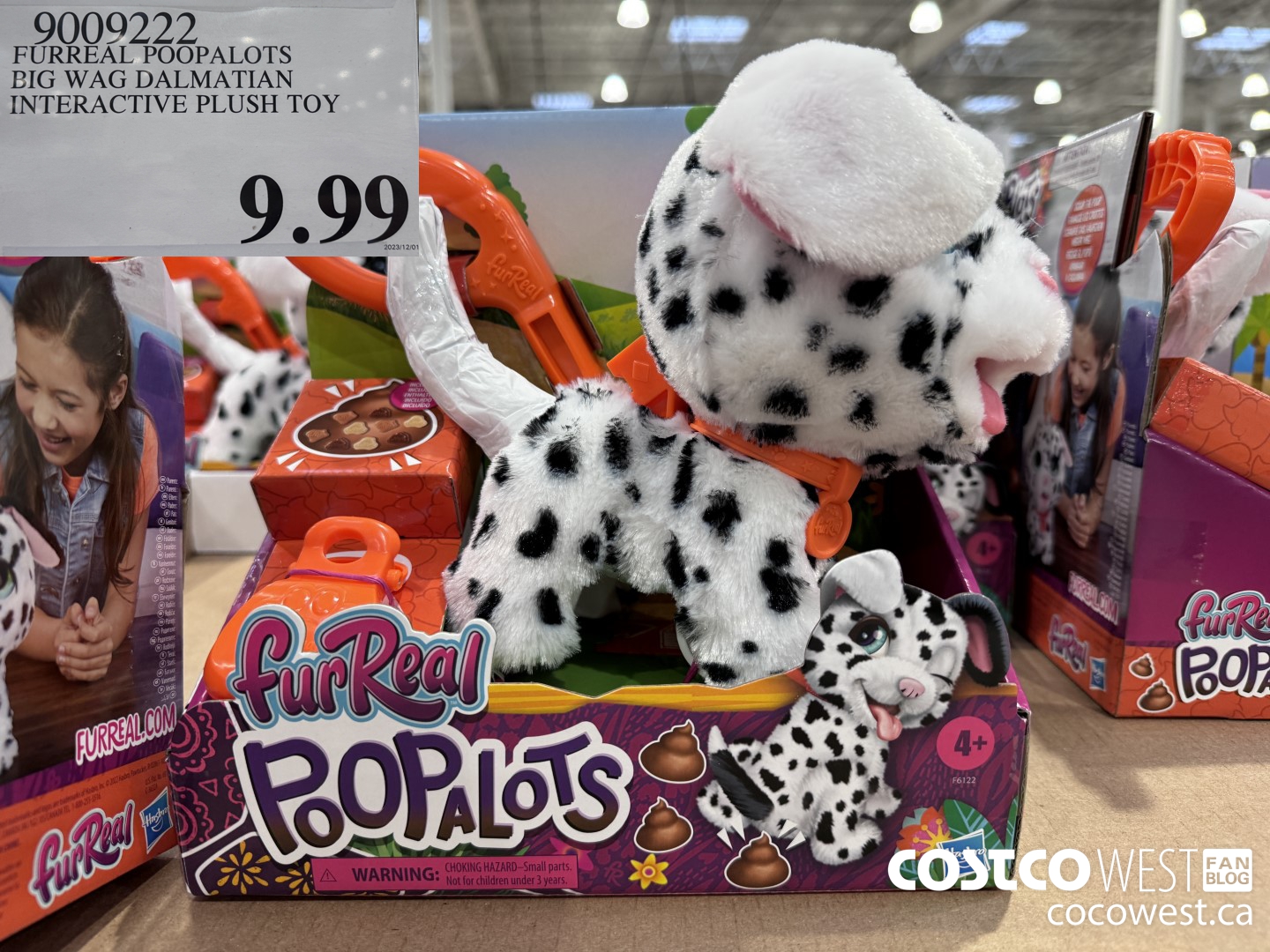 9009222 FURREAL POOPALOTS BIG WAG DALMATIAN INTERACTIVE PLUSH TOY $9.99
