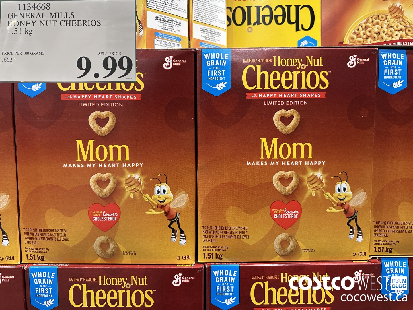 1134668 GENERAL MILLS HONEY NUT CHEERIOS 1.51 kg $9.99