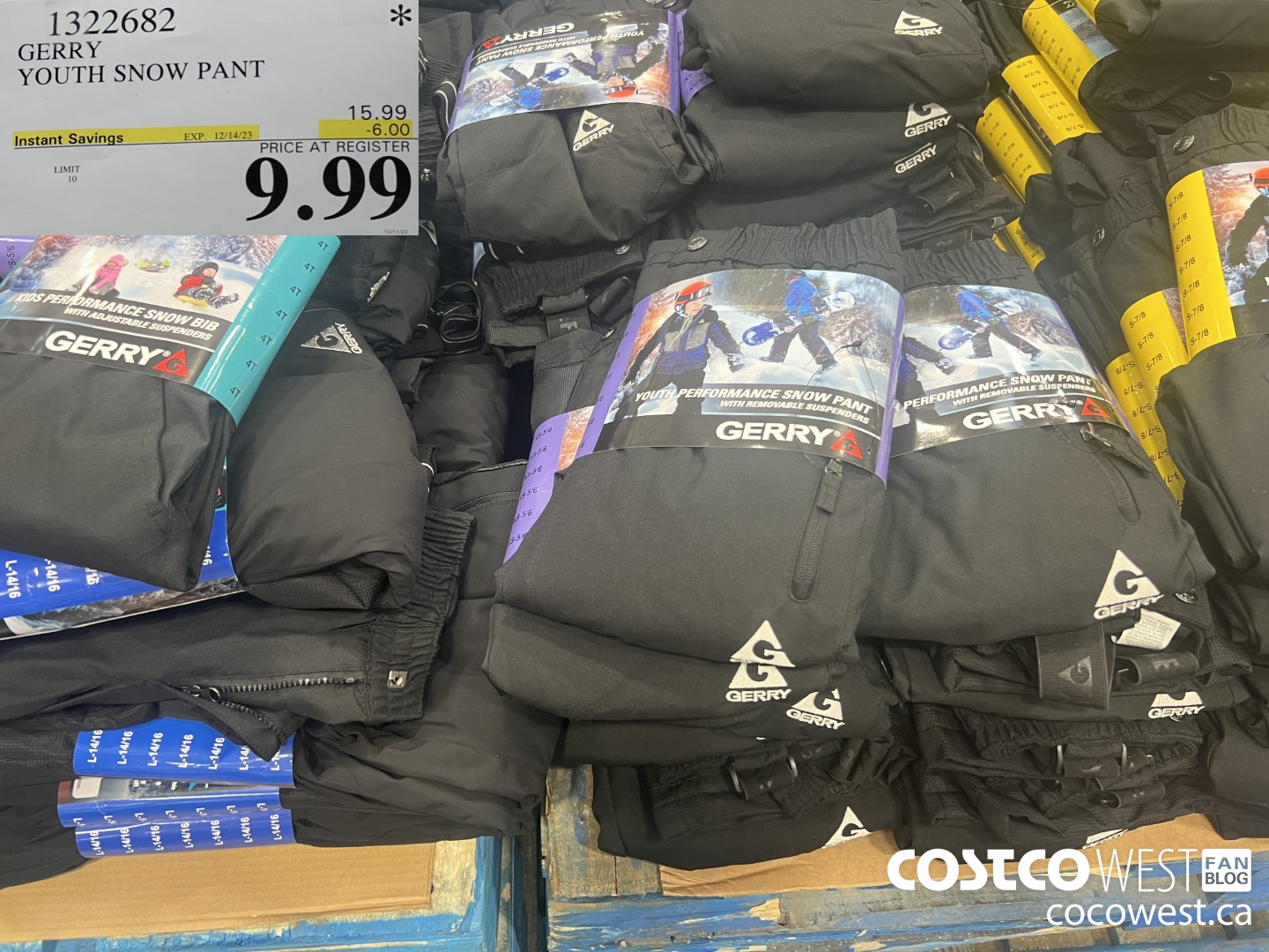 1322682 GERRY YOUTH SNOW PANT ($6.00 INSTANT SAVINGS EXPIRES ON 2023-12-14) $9.99