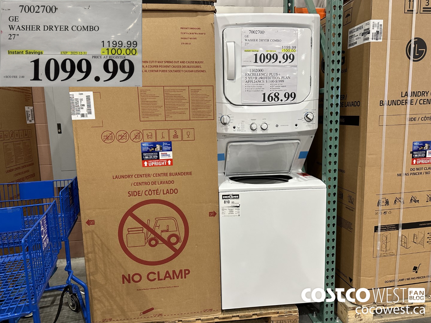 7002700 GE WASHER DRYER COMBO 27