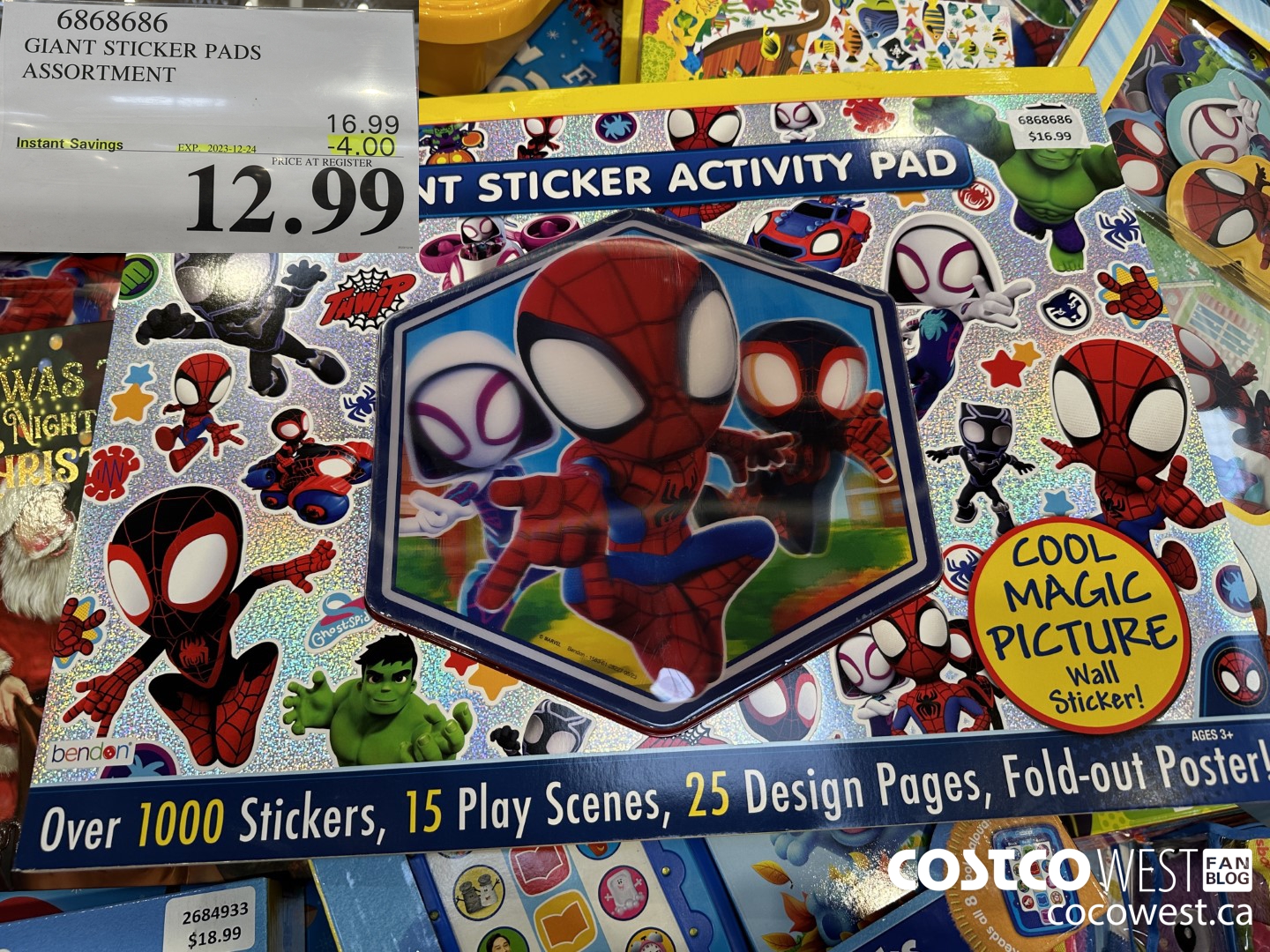 6868686 GIANT STICKER PADS ASSORTMENT ($4.00 INSTANT SAVINGS EXPIRES ON 2023-12-24) $12.99