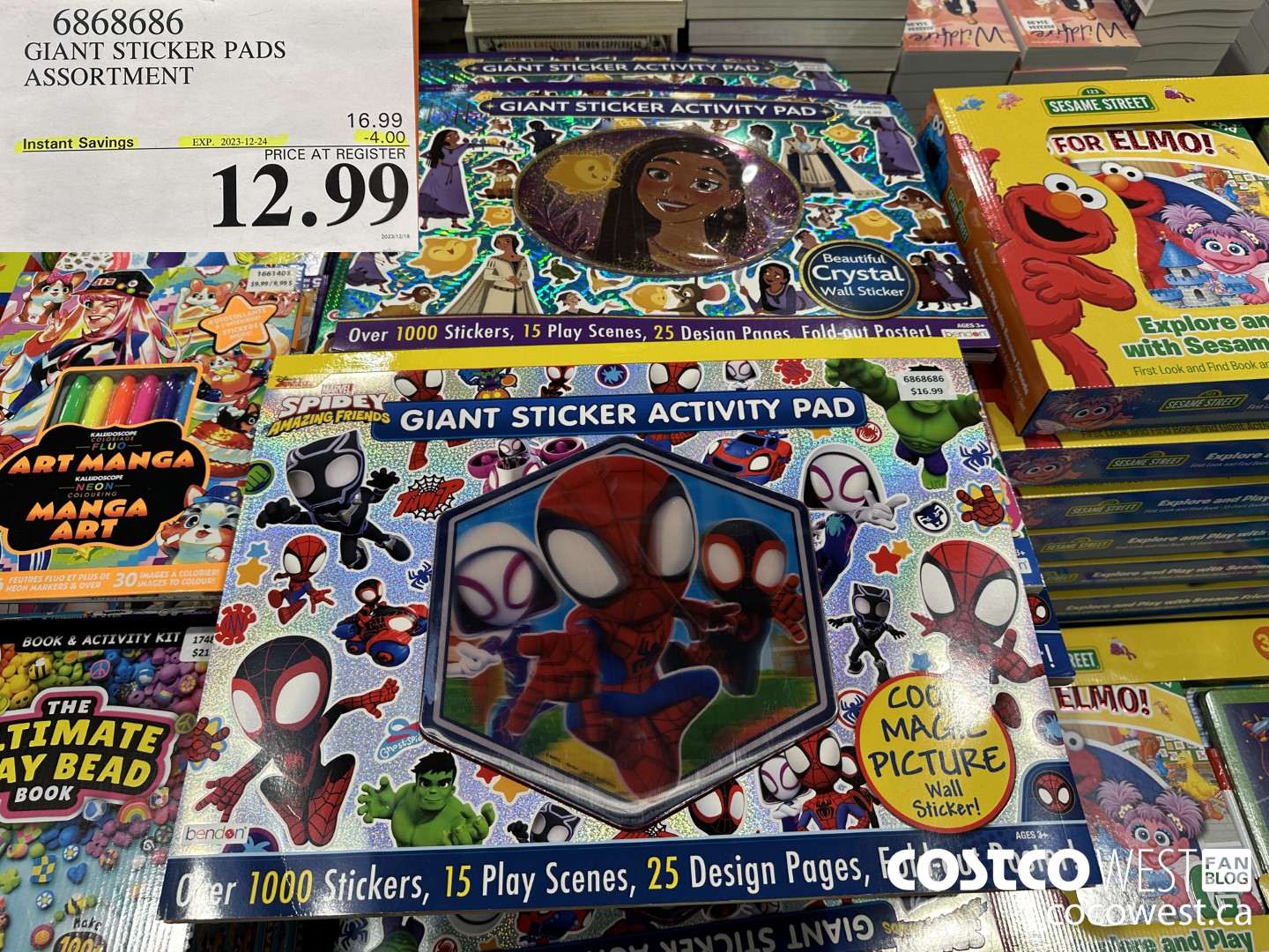 6868686 GIANT STICKER PADS ASSORTMENT ($4.00 INSTANT SAVINGS EXPIRES ON 2023-12-24) $12.99