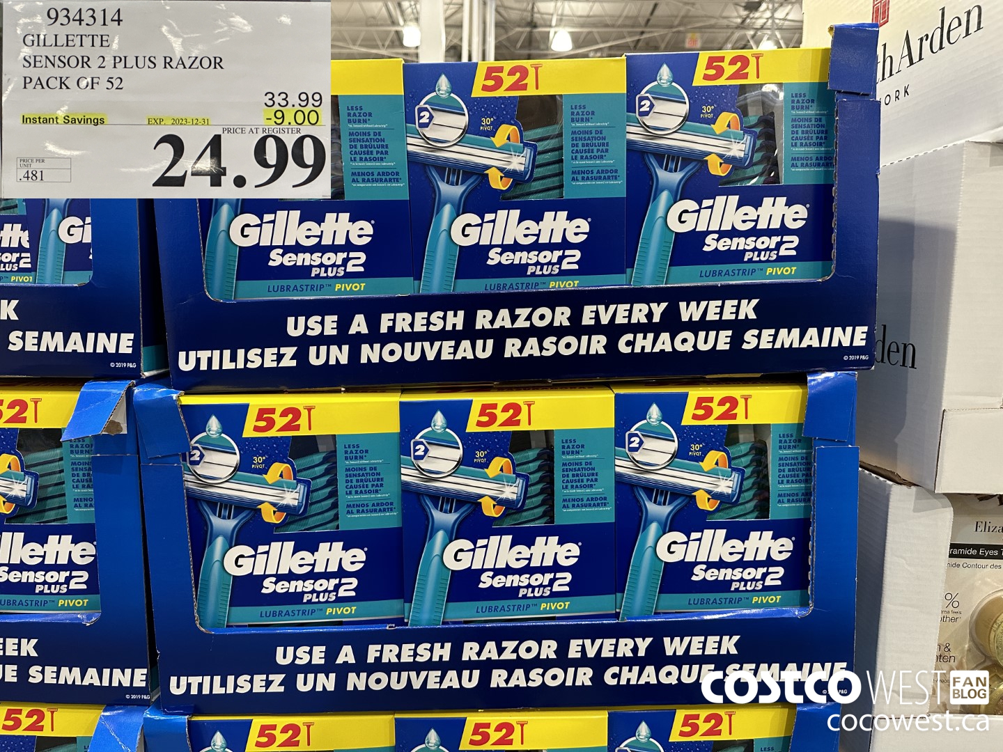 934314 GILLETTE SENSOR 2 PLUS DISPOSABLE RAZORS PACK OF 52 ($9.00 INSTANT SAVINGS EXPIRES ON 2023-12-31) $24.99