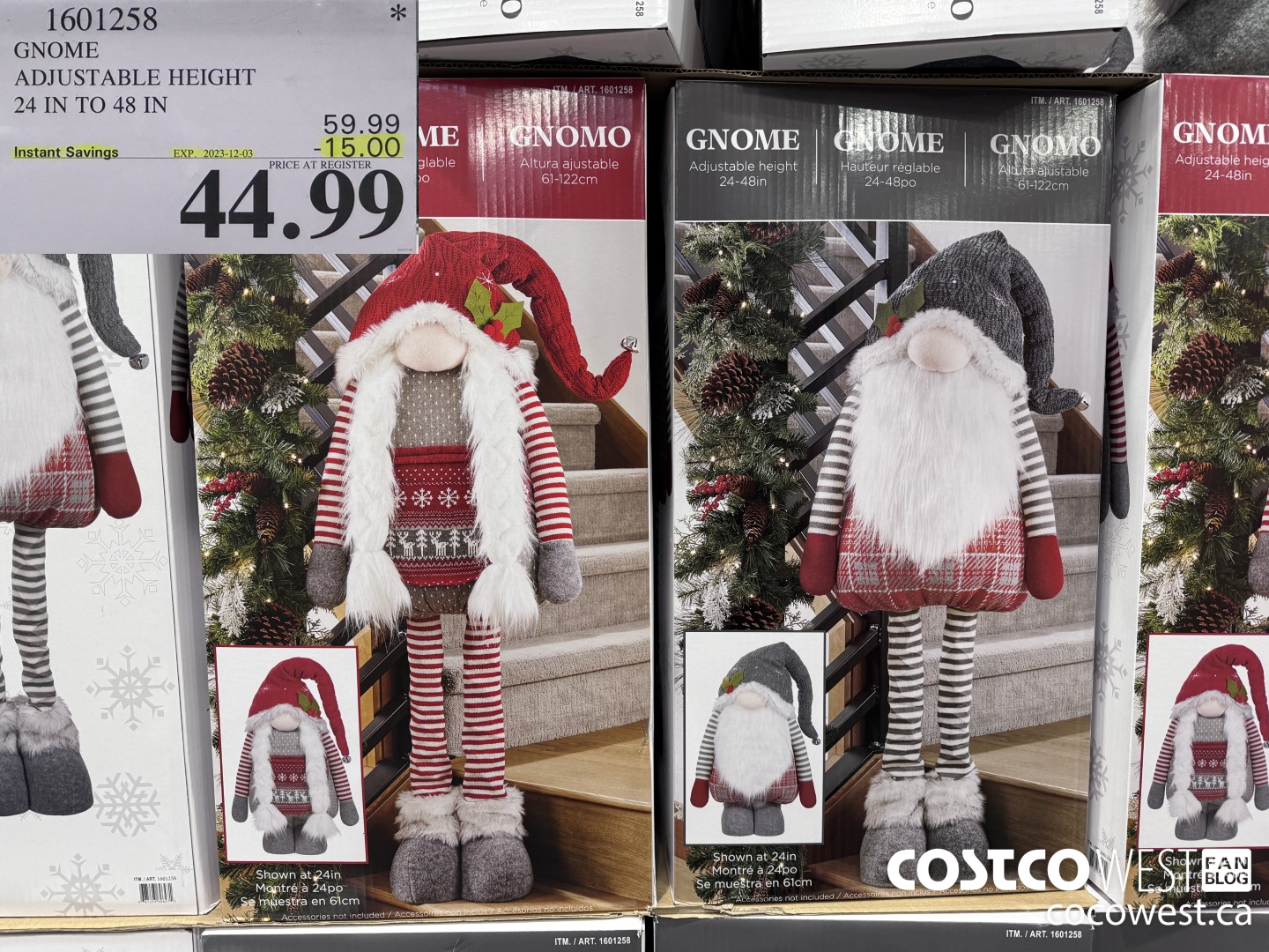 1601258 GNOME ADJUSTABLE HEIGHT 24 IN TO 48 IN ($15.00 INSTANT SAVINGS EXPIRES ON 2023-12-03) $44.99