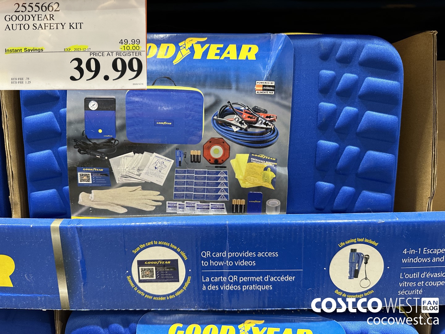 2555662 GOODYEAR AUTO SAFETY KIT ($10.00 INSTANT SAVINGS EXPIRES ON 2023-12-17) $39.99