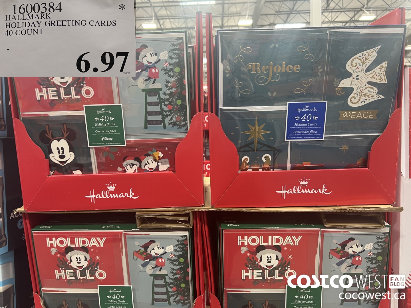 1600384 HALLMARK 40 HOLIDAY CARDS 40 COUNT $6.97