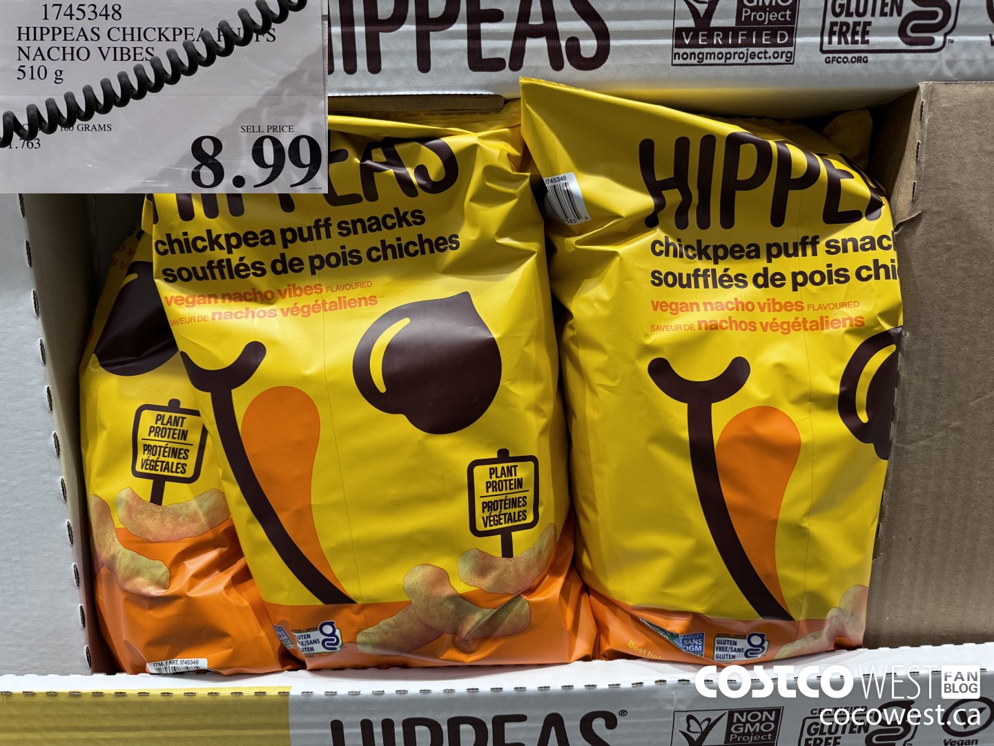 1745348 HIPPEAS CHICKPEA PUFFS NACHO VIBES 510G $8.99