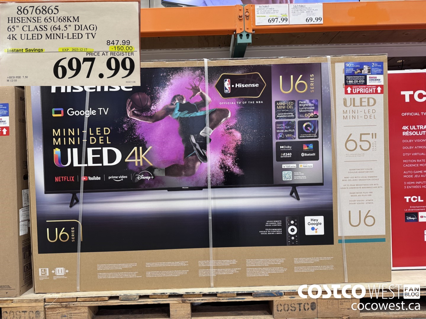 8676865 HISENSE 65U68KM 65