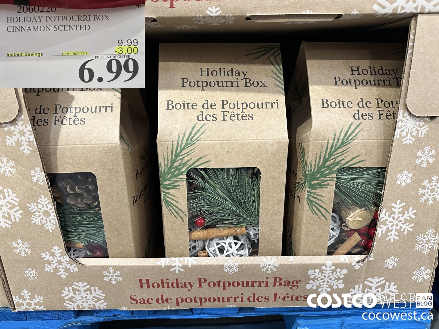 2060220 HOLIDAY POTPOURRI BOX CINNAMON SCENTED ($3.00 INSTANT SAVINGS EXPIRES ON 2023-12-10) $6.99