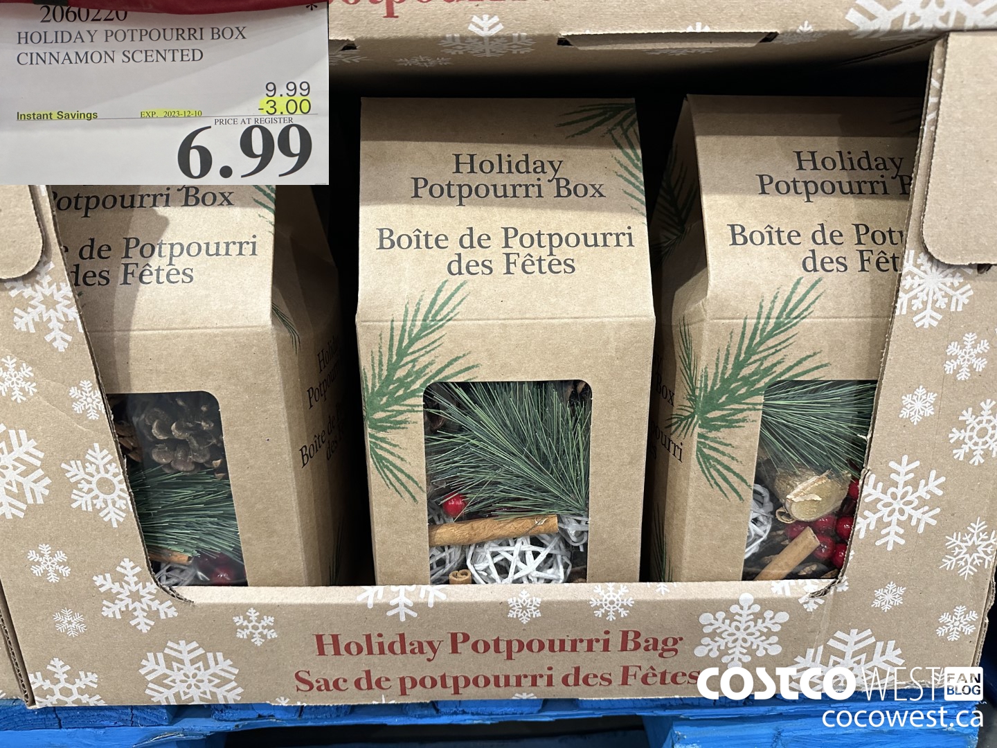 2060220 HOLIDAY POTPOURRI BOX CINNAMON SCENTED ($3.00 INSTANT SAVINGS EXPIRES ON 2023-12-10) $6.99