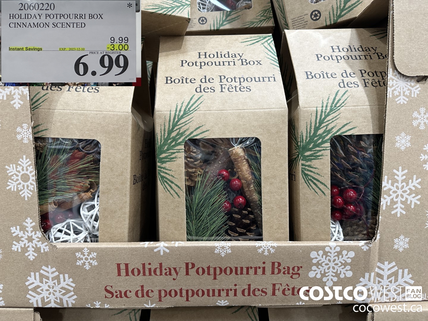 2060220 HOLIDAY POTPOURRI BOX CINNAMON SCENTED ($3.00 INSTANT SAVINGS EXPIRES ON 2023-12-10) $6.99