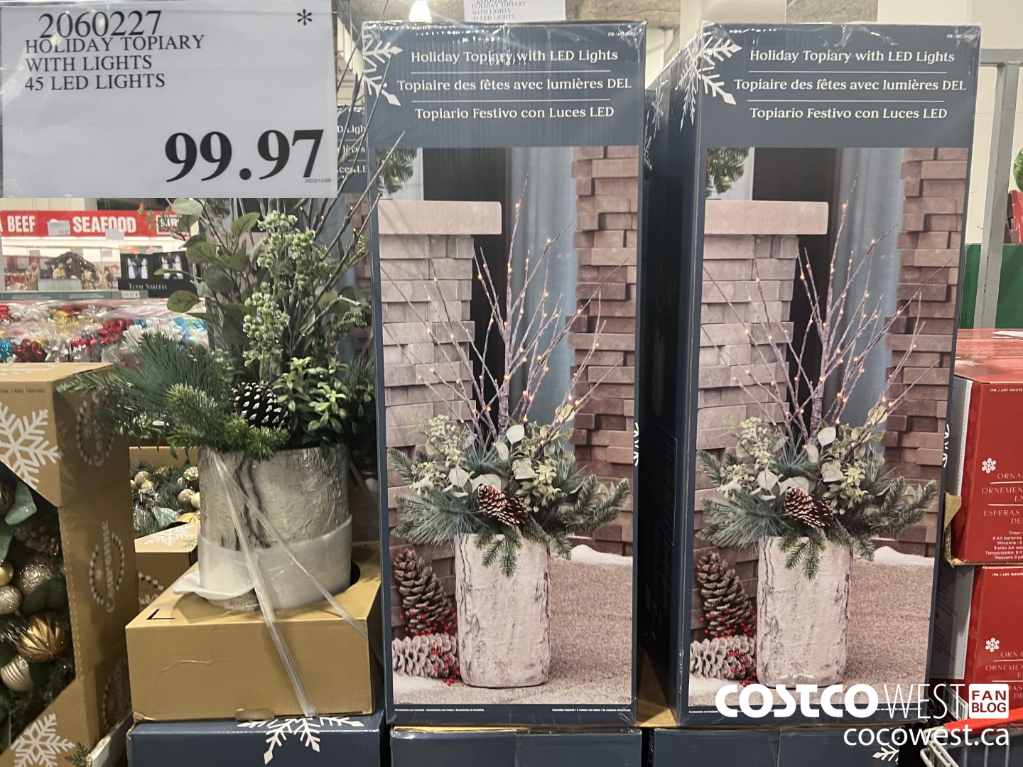 2060227 HOLIDAY TOPIARY WITH LIGHTS 45 LED LIGHTS $99.97