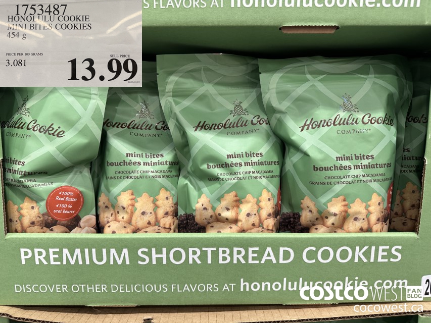 1753487 HONOLULU COOKIE MINI BITES COOKIES 454 G $13.99