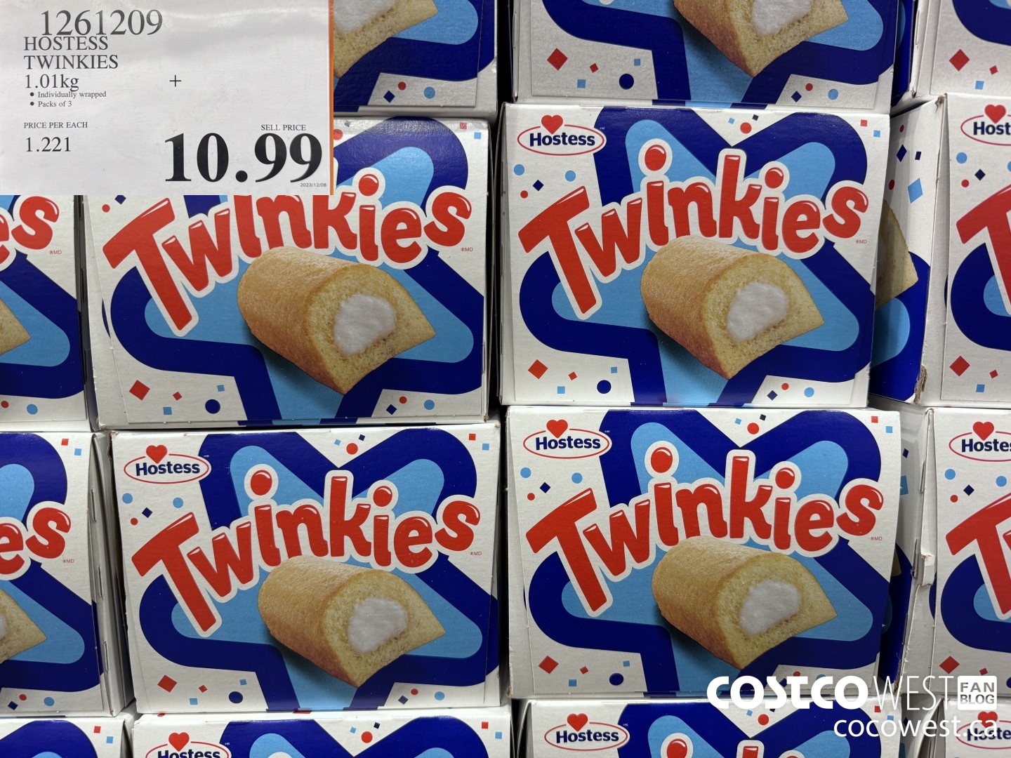 1261209 HOSTESS TWINKIES 1.01KG $10.99
