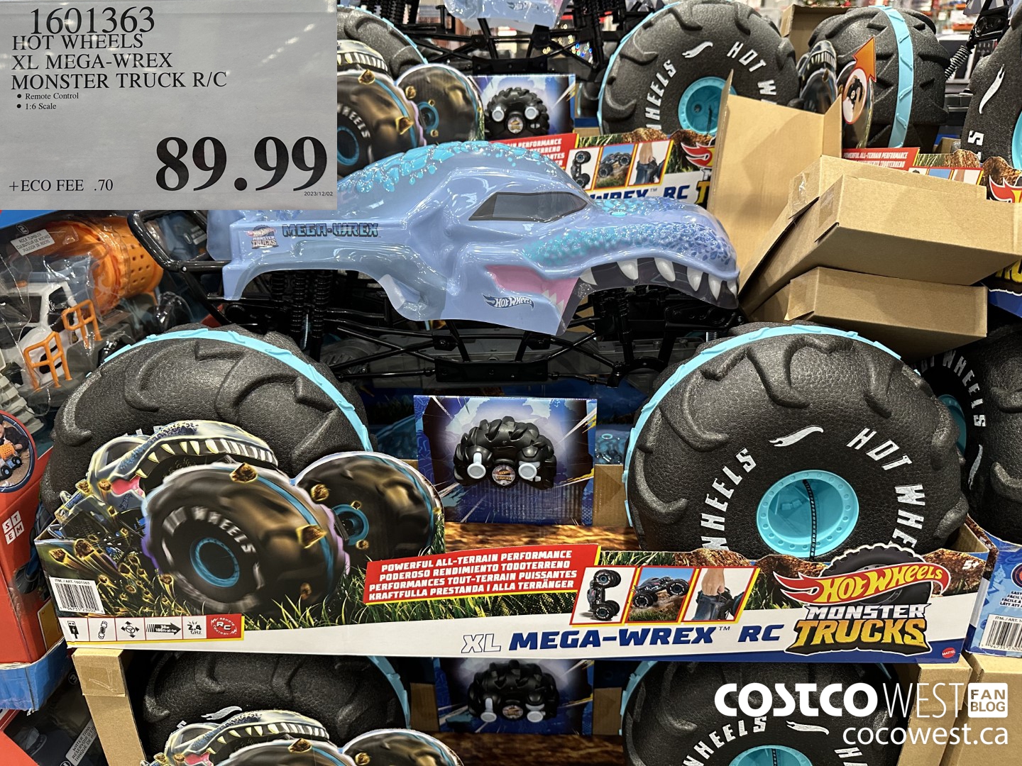 1601363 HOT WHEELS XL MEGA-WREX MONSTER TRUCK R/C $89.99