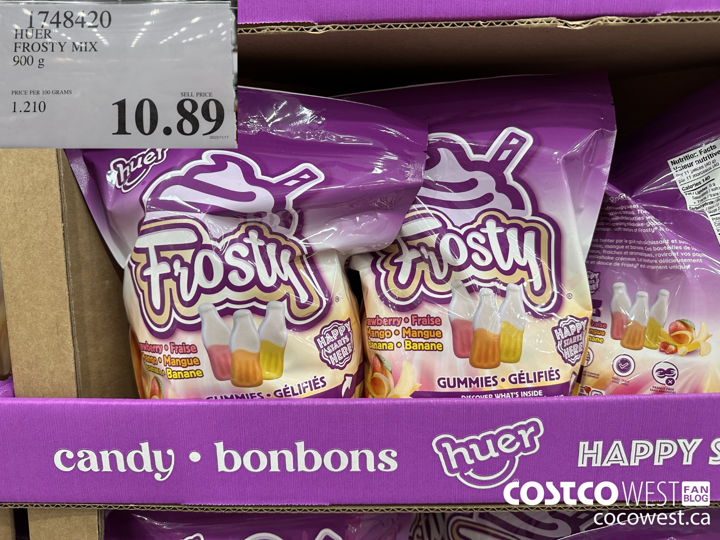 1748420 HUER FROSTY MIX 900 G $10.89