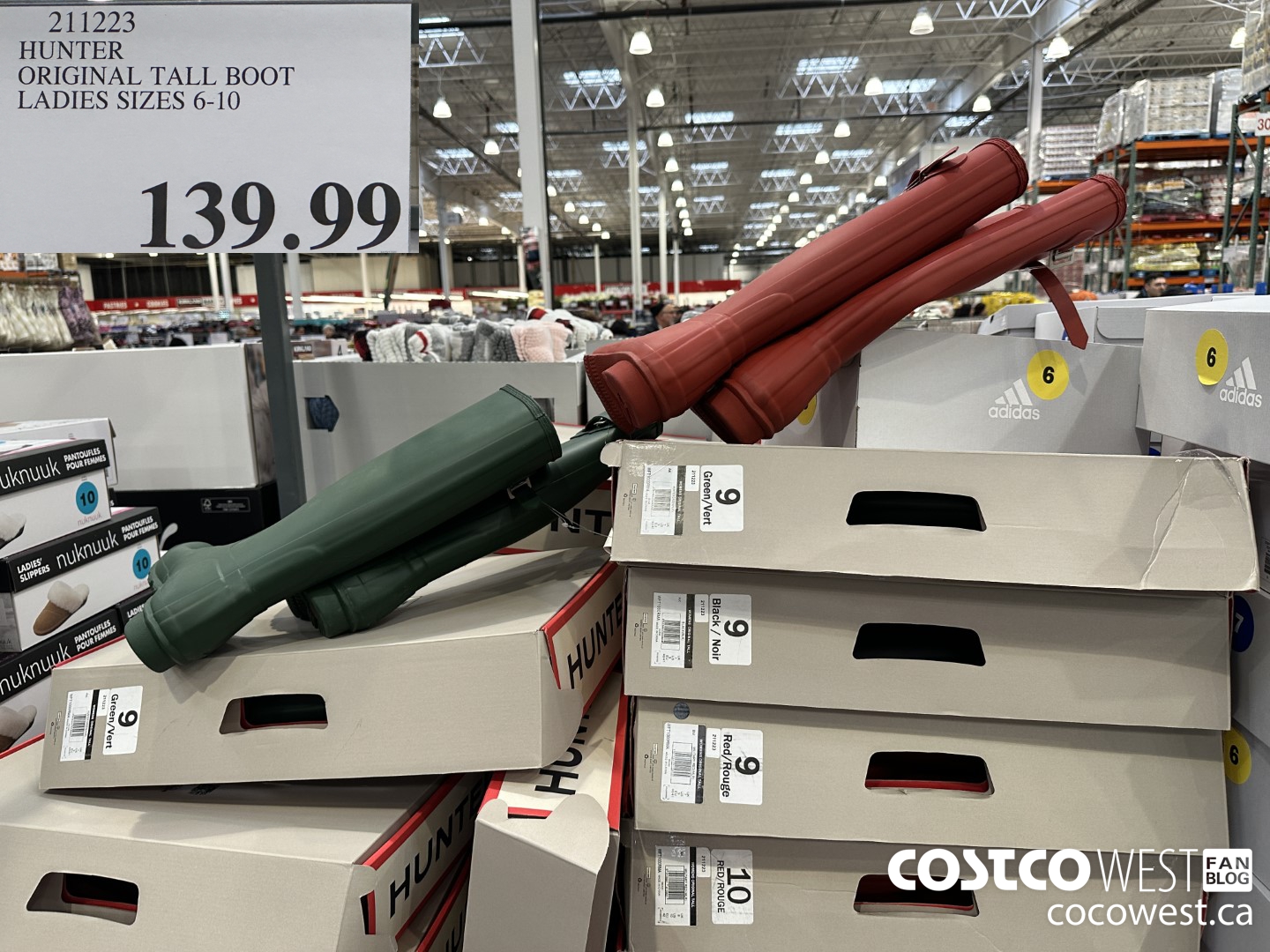 211223 HUNTER ORIGINAL TALL BOOT LADIES SIZES 6-10 $139.99