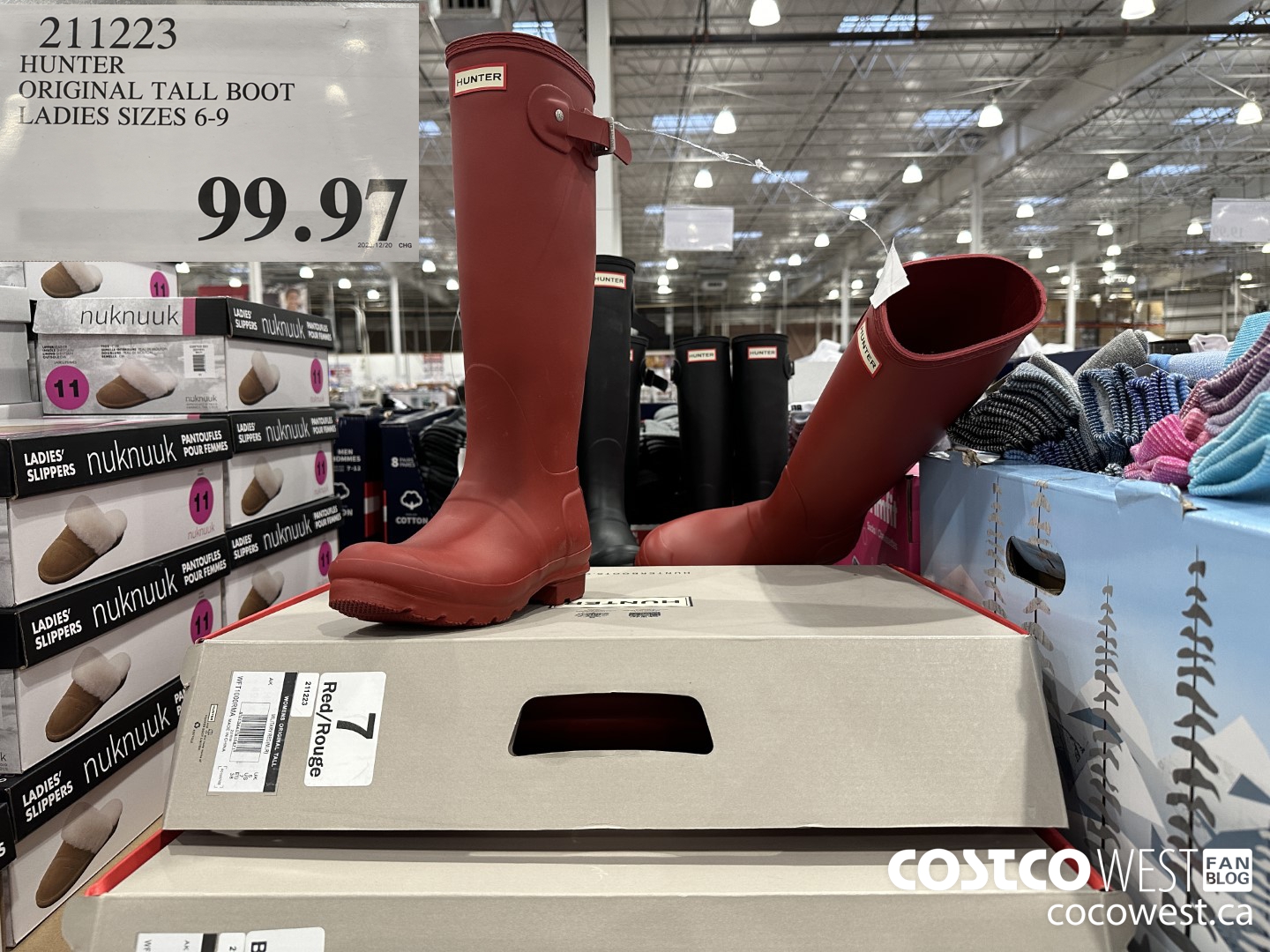 211223 HUNTER ORIGINAL TALL BOOT LADIES SIZES 6-9 $99.97