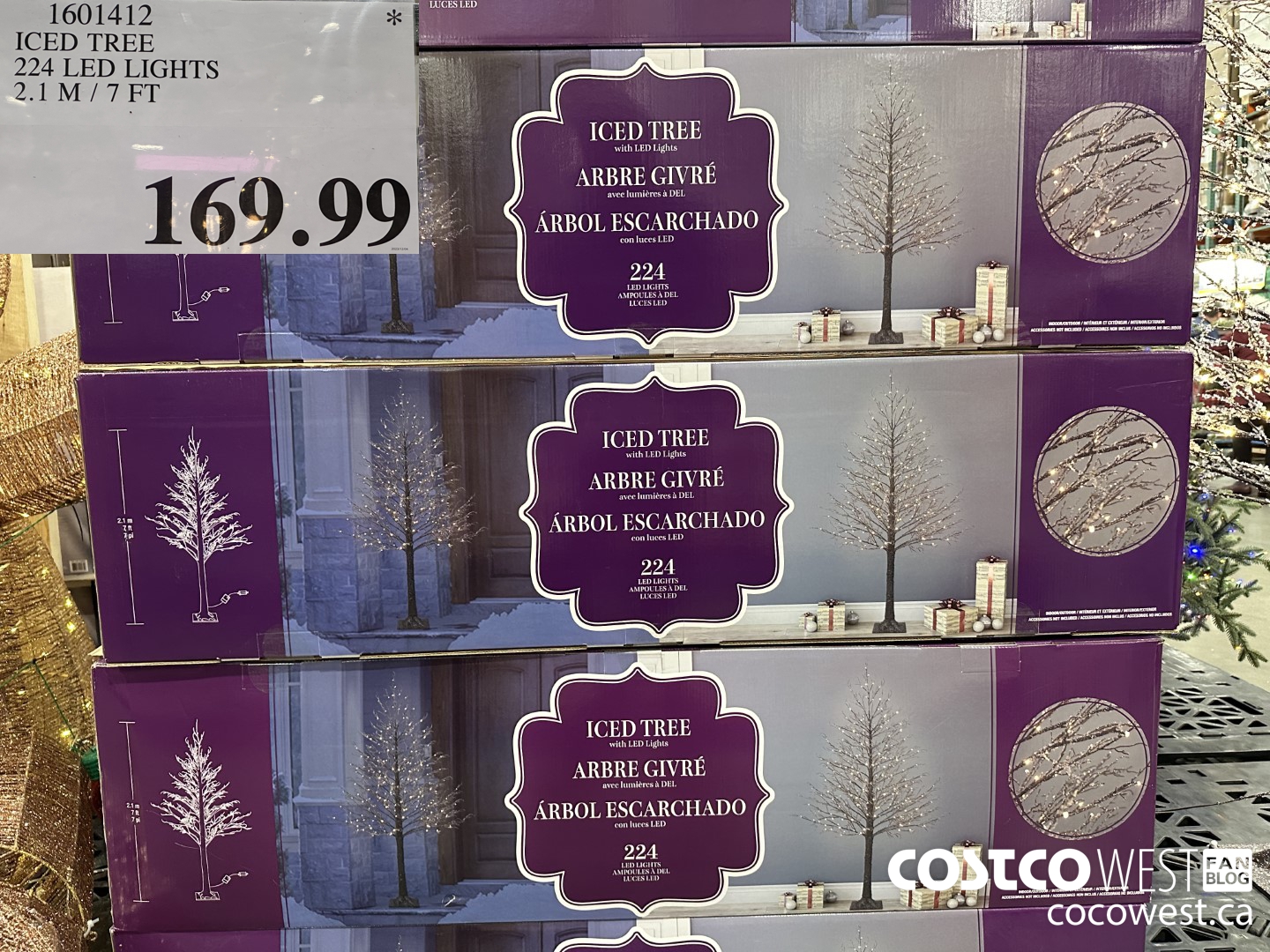 1601412 ICED TREE 224 LED LIGHTS 2.1M /7FT $169.99