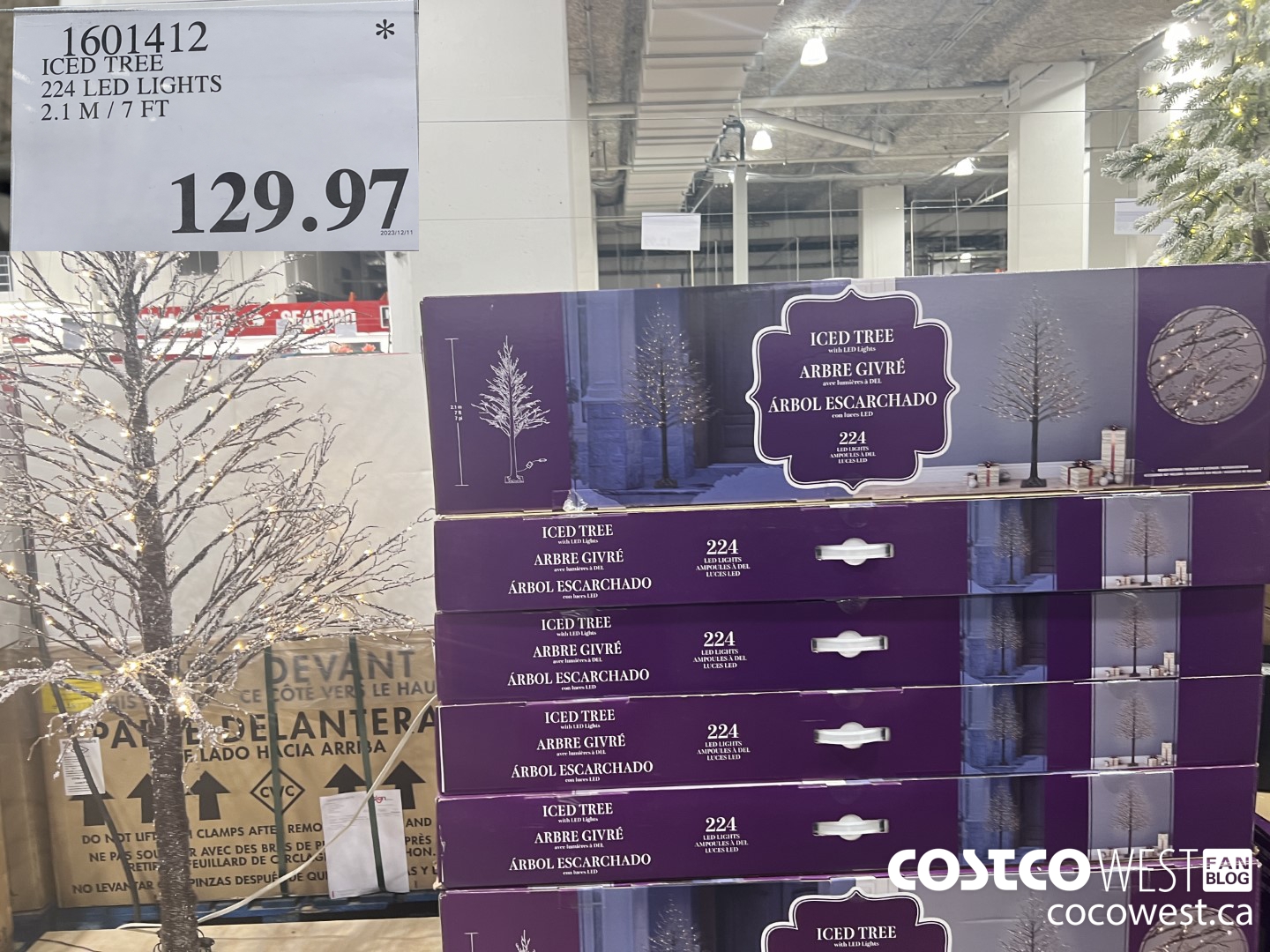 1601412 ICED TREE 224 LED LIGHTS 2.1M /7FT $129.97