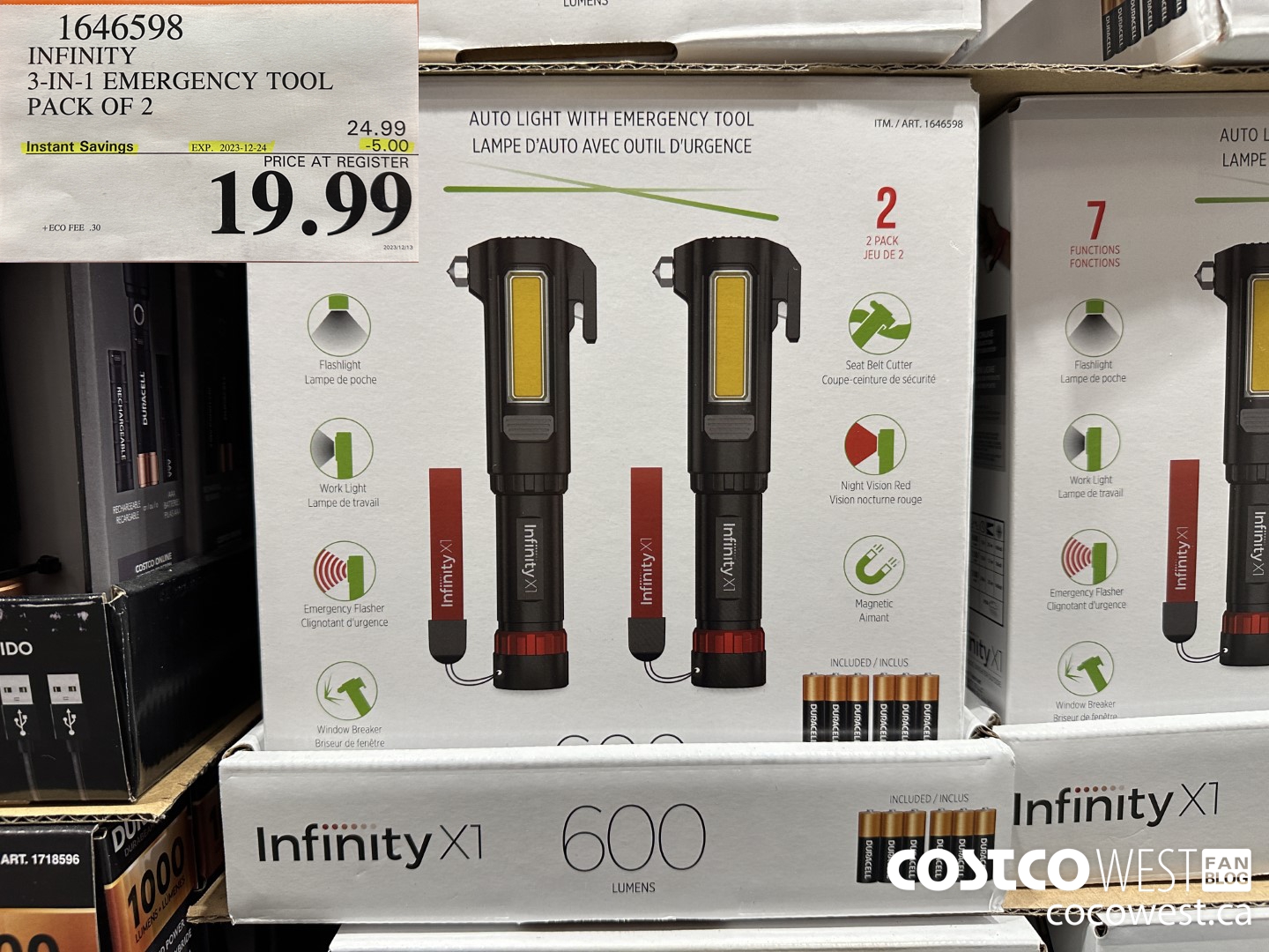 1646598 INFINITY 3-IN-1 EMERGENCY TOOL PACK OF 2 ($5.00 INSTANT SAVINGS EXPIRES ON 2023-12-24) $19.99